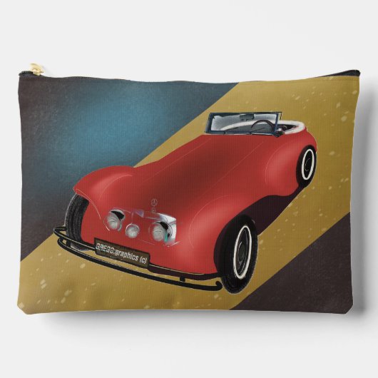 Pochette À Accessoires Grand Poussette Rouge (Recto)