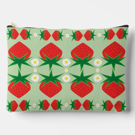 Pochette À Accessoires Grandes pousses de fraises (Recto)