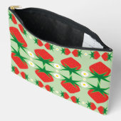 Pochette À Accessoires Grandes pousses de fraises (Ouvrir)