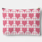 Pochette À Accessoires Grands cœurs roses (Verso)
