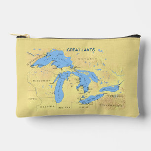 Pochette À Accessoires Grands Lacs d'Amérique du Nord