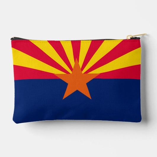 Pochette À Accessoires Graphique Drapeau dynamique de l'état de l'Arizona (Verso)