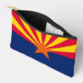 Pochette À Accessoires Graphique Drapeau dynamique de l'état de l'Arizona (Ouvrir)