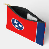 Pochette À Accessoires Graphique dynamique du drapeau de l'État du Tennes (Ouvrir)
