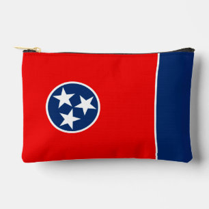 Pochette À Accessoires Graphique dynamique du drapeau de l'État du Tennes