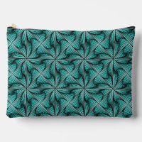 Graphique géométrique 3D pivotante Turquoise vert