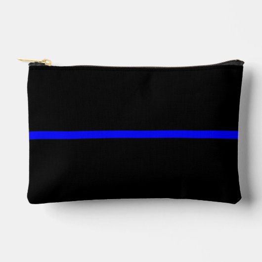 Pochette À Accessoires Graphique Thin Blue Line sur un (Recto)