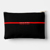 Pochette À Accessoires graphique Thin Red Line avec texte sur un (Verso)