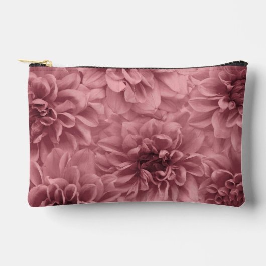 Pochette À Accessoires Grappe florale de Mauve Dahlias (Recto)