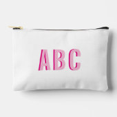 Pochette À Accessoires Gras Sport Hot rose 3 - Monogramme (Recto)