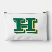 Pochette À Accessoires Green and Gold College Style Initial Monogram (Verso)