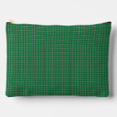 Pochette À Accessoires Green Black Plaid Classic Pattern Modern (Recto)