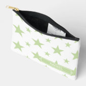 Pochette À Accessoires Green Stars Pattern Constellation Pencil Case (Ouvrir)