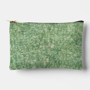 Pochette À Accessoires Green Textured Arrière - plan par Shirley Taylor