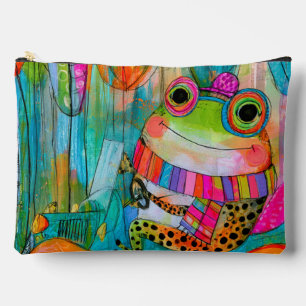 Pochette À Accessoires Grenouille heureuse Aventure joyeuse au bord de la