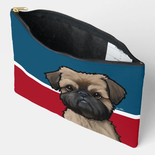 Pochette À Accessoires Griffon de Bruxelles (Ouvrir)