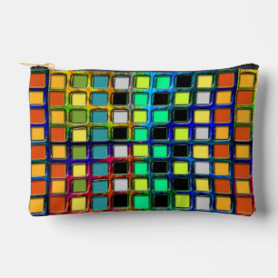 Pochette À Accessoires Grille colorée Carrelée par Shirley Taylor
