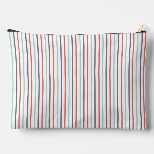 Pochette À Accessoires Grille Verticale Blanc Grand Accessoire Pouch (Verso)