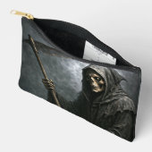 Pochette À Accessoires Grim Reaper Zippered Bag with Graveyard Design (Ouvrir)