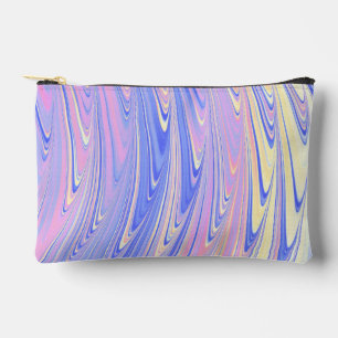 Pochette À Accessoires Groovy Éclectique Quirky Ondulé Pastel Abstrait
