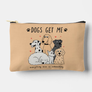 Pochette À Accessoires Groupe de famille de chiens mignons pour les maman