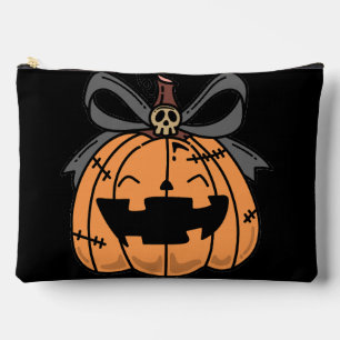 Pochette À Accessoires Halloween,Citrouille Visage Mignon,Drôle , Citroui