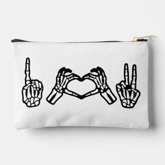 Pochette À Accessoires Halloween Hand Sign Language I Heart Peace (Verso)