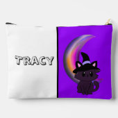 Pochette À Accessoires Halloween Kitty & Crescent Moon Cute Custom (Verso)