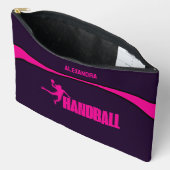 Pochette À Accessoires Handball Joueuse, Équipe, Cadeau pour fille d'anni (Ouvrir)
