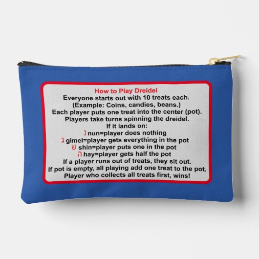 Pochette À Accessoires Hanoukka Happy HaMOOkah (Verso)