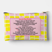 Pochette À Accessoires Hanoukka Joli en rose Tootsie Joue Dreidel (Verso)