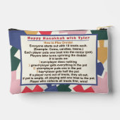 Pochette À Accessoires Hanoukka Menorah Dreidels jeu (Verso)