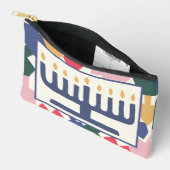 Pochette À Accessoires Hanoukka Menorah Dreidels jeu (Ouvrir)