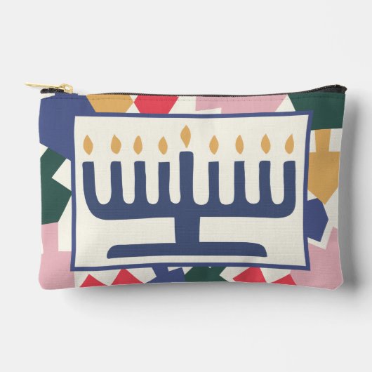 Pochette À Accessoires Hanoukka Menorah Dreidels jeu (Recto)