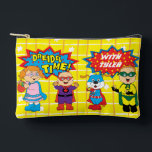 Pochette À Accessoires Hanoukka Super Friends Dreidel Accessory Pouch<br><div class="desc">Hanoukka avec Super Friends, Dreidel Game Pouch. Tous les éléments de conception peuvent être modifiés. Modifiez le texte modifiable à l'aide de votre style de police, de votre couleur et de votre taille préférés. Remplissez votre poche de dreidels et de gâteries pour jouer. Jeu ! ! ! Heureux Hanoukka !...</div>