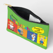 Pochette À Accessoires Hanoukka Zeevie et Dreidel (Ouvrir)