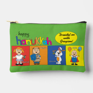 Pochette À Accessoires Hanoukka Zeevie et Dreidel