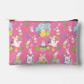 Pochette À Accessoires Happy Easter day- Pattern Funny Bunny And Eggs (Recto)