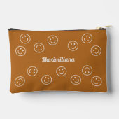 Pochette À Accessoires Happy Faces Boho Brown - PETIT Accessoire Pouch (Verso)