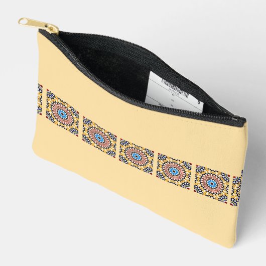 Pochette À Accessoires Harmonie Zellige Marocaine (Ouvrir)