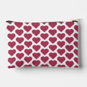 Pochette À Accessoires Heart Shaped Plaid Red Pink (Verso)