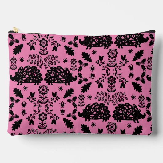 Pochette À Accessoires Hérisson Art populaire (Recto)