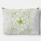 Pochette À Accessoires Hibiscus & dentelle BLANC (Verso)