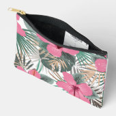 Pochette À Accessoires Hibiscus rose tropical (Ouvrir)