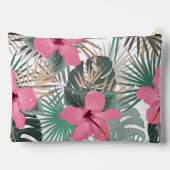 Pochette À Accessoires Hibiscus rose Tropical (Verso)