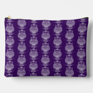 Pochette À Accessoires Hibou (violet) - Trousse d'accessoires