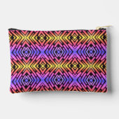 Pochette À Accessoires High Tech Sci Fi Néon Violet Jaune Rose (Verso)