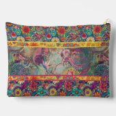 Pochette À Accessoires Hippie rétro : Imaginaire floral Pouch zippé (Verso)