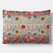 Pochette À Accessoires Hippie rétro : Jardin rouge Pouch zippée (Recto)