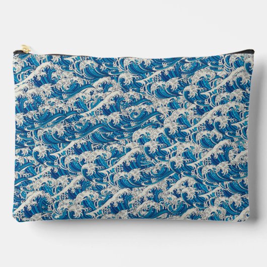 Pochette À Accessoires Hokusai la Grande vague Motif Nautique (Recto)